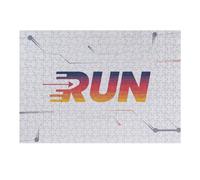 1000pcs(38x26cm) Rompecabezas para Adolescentes Run Text Graphic with Speed Arrow Rompecabezas para Adultos: Un Juego Práctico, Divertido Y con Un Toque De Humor, Un Reto Educativo 1000pcs(38x26cm)