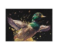 1000pcs(38x26cm) Rompecabezas para Adolescentes Splatter Duck in Space Rompecabezas para Adultos Juego Práctico Desafío Difícil Desafío Educativo 1000pcs(38x26cm)