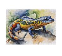 1000pcs(38x26cm) Rompecabezas para Adolescentes Watercolor Lizard on Rock Rompecabezas para Adultos Juguetes Antiestrés Corte De Precisión Cumpleaños 1000pcs(38x26cm)