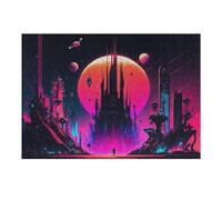 1000pcs(38x26cm) Rompecabezas para Adultos Abstract Fantasy City Rompecabezas para Adultos Juegos Relajantes Decoración Perfecta Cumpleaños Y Navidad 1000pcs(38x26cm)