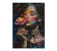 1000pcs(38x26cm) Rompecabezas para Adultos Abstract Floral Portrait Painting Rompecabezas para Adultos Juegos Divertidos Regalo De Cumpleaños Difícil Y Desafiante 1000pcs(38x26cm)