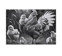 1000pcs(38x26cm) Rompecabezas para Adultos Chicken Family Farm Scene Rompecabezas para Adultos Juegos Relajantes Difícil Difícil Cumpleaños Y Navidad 1000pcs(38x26cm)