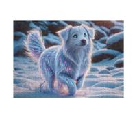 1000pcs(38x26cm) Rompecabezas para Adultos Magical Snow Dog Rompecabezas para Adultos Juegos Relajantes Decoración Perfecta Cumpleaños Y Navidad 1000pcs(38x26cm)
