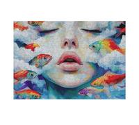 1000pcs(38x26cm) Rompecabezas para Adultos Pisces in Clouds Rompecabezas para Adultos Juguetes Antiestrés Ensamblaje De Patrones Interacción Entre Padres E Hijos 1000pcs(38x26cm)