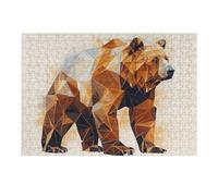 1000pcs(38x26cm) Rompecabezas para Adultos, Regalos Abstract Brown Bear Rompecabezas para Adultos, Juegos Familiares, Regalo De Cumpleaños, Regalos, 1000pcs(38x26cm)