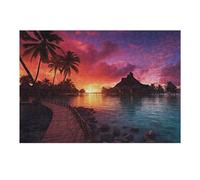 1000pcs(38x26cm) Rompecabezas para Adultos Sunset Bliss at Bora Bora Rompecabezas para Adultos Juguete Decoración De Pared Análisis Y Lógica 1000pcs(38x26cm)