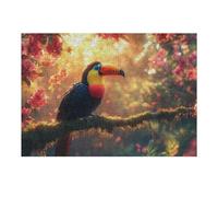 1000pcs(38x26cm) Rompecabezas para Adultos Toucan in A Tropical Rain Forest Juego De Rompecabezas para Adultos: Regalos para Mujeres Interacción Entre Padres E Hijos 1000pcs(38x26cm)
