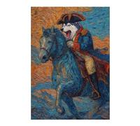 1000pcs(38x26cm) S Rompecabezas para Adolescentes Painted Wolf on Horseback Rompecabezas para Adultos Juego Familiar Análisis Y Lógica Juego Desafiante Regalos