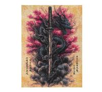 1000pcs(52x38cm) Rompecabezas De Piezas para Adolescentes Dragon Sword Art Print -1 Rompecabezas Juegos Relajantes Desafío Difícil Regalo De Cumpleaños, Regalos, 1000pcs(52x38cm)