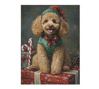1000pcs(52x38cm) Rompecabezas para Adolescentes Christmas Poodle with Presents-6 Rompecabezas para Adultos Juguetes Antiestrés Regalos para Mujeres Cumpleaños 1000pcs(52x38cm)
