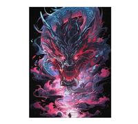 1000pcs(52x38cm) Rompecabezas para Adolescentes Dragon'S Roar Fantasy Artwork Juego De Rompecabezas para Adultos, Análisis Y Lógica, Regalo De Cumpleaños, Regalos, 1000pcs(52x38cm)