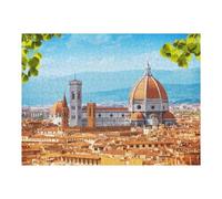 1000pcs(52x38cm) Rompecabezas para Adolescentes Florence Cityscape with Cathedral Rompecabezas para Adultos, Juguete, Decoración De Pared, Una Obra De Arte para Cumpleaños, Navidad 1000pcs(52x38cm)