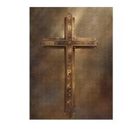 1000pcs(52x38cm) Rompecabezas para Adolescentes Golden Cross Wall Art Decor-2 Rompecabezas para Adultos Juego Familiar Análisis Y Lógica Juego Desafiante Regalos