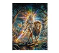 1000pcs(52x38cm) Rompecabezas para Adolescentes Rainbow Light Warrior Rompecabezas para Adultos Juego Práctico Desafío Difícil Desafío Educativo 1000pcs(52x38cm)