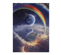 1000pcs(52x38cm) Rompecabezas para Adolescentes Rainbow Over Earth A Fantasy Scene Rompecabezas para Adultos: Análisis Práctico del Juego Y Lógica. Regalo De Cumpleaños, Regalos, 1000pcs(52x38cm)