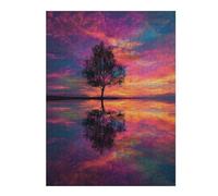 1000pcs(52x38cm) Rompecabezas para Adolescentes Rainbow Sky Reflections Rompecabezas para Adultos Juegos Familiares Desafío Difícil Oferta como Regalos para Toda La Familia 1000pcs(52x38cm)