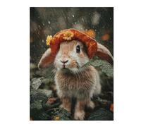 1000pcs(52x38cm) Rompecabezas para Adolescentes Rainy Day Bunny Adventure Rompecabezas para Adultos Juego De Ingenio Desafío Difícil Cumpleaños Y Navidad 1000pcs(52x38cm)