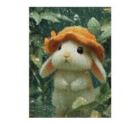 1000pcs(52x38cm) Rompecabezas para Adolescentes Rainy Day Bunny Rompecabezas para Adultos Juego De Ingenio Análisis Y Lógica Regalos De Cumpleaños Y Únicos 1000pcs(52x38cm)