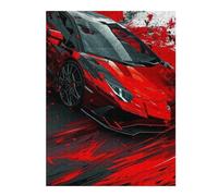 1000pcs(52x38cm) Rompecabezas para Adolescentes Red Sports Car Art Print Rompecabezas para Adultos: Análisis Práctico del Juego Y Lógica. Regalo De Cumpleaños, Regalos, 1000pcs(52x38cm)