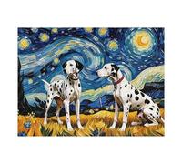 1000pcs(52x38cm) Rompecabezas para Adolescentes Rompecabezas Dalmatian Night Sky Painting Rompecabezas para Adultos Juguetes Antiestrés Desafío Difícil para Cumpleaños, Navidad 1000pcs(52x38cm)