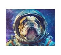 1000pcs(52x38cm) Rompecabezas para Adolescentes Space Bulldog Rompecabezas para Adultos Juguetes Antiestrés Corte De Precisión Cumpleaños 1000pcs(52x38cm)