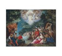 1000pcs(52x38cm) Rompecabezas para Adolescentes The Baptism of Christ Rompecabezas para Adultos, Juguete, Decoración De Pared, Una Obra De Arte para Cumpleaños, Navidad 1000pcs(52x38cm)