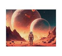 1000pcs(52x38cm) Rompecabezas para Adolescentes The Lonesome Astronaut Rompecabezas para Adultos: Un Juego Práctico, Divertido Y con Un Toque De Humor, Un Reto Educativo 1000pcs(52x38cm)