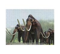 1000pcs(52x38cm) Rompecabezas para Adultos Mammoth Family in Amazon Rainforest Rompecabezas para Adultos Juegos Relajantes Decoración Perfecta Cumpleaños Y Navidad 1000pcs(52x38cm)