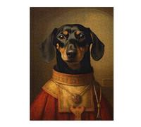 1000pcs(52x38cm) Rompecabezas para Adultos Regalos De Rompecabezas Dachshund The Pope Rompecabezas DIY Juguetes Una Obra De Arte Regalos para Amigos Y Familiares 1000pcs(52x38cm)