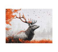 1000pcs(52x38cm) Rompecabezas para Adultos Regalos De Rompecabezas Deer in Autumnal Forest Rompecabezas para Adultos Juegos Familiares Decoración Desafío Educativo 1000pcs(52x38cm)