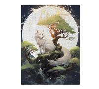 1000pcs(52x38cm) Rompecabezas para Adultos Regalos De Rompecabezas Japanese Fox Moonlight Rompecabezas para Adultos Juegos Familiares Decoración Desafío Educativo 1000pcs(52x38cm)