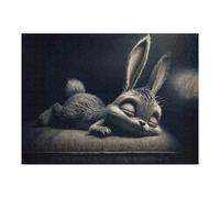 1000pcs(52x38cm) Rompecabezas para Adultos Sleeping Bunny Illustration Rompecabezas para Adultos Juegos Relajantes Difícil Difícil Cumpleaños Y Navidad 1000pcs(52x38cm)
