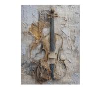 1000pcs(52x38cm) Rompecabezas para Adultos Vintage Violin Wall Art Rompecabezas para Adultos Juegos Divertidos Ensamblaje De Patrones Interacción Entre Padres E Hijos 1000pcs(52x38cm)