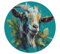 1000pcs (67.5x67.5cm) Adulto Cabra en Estilo pictórico Rompecabezas Mujeres Hombres Tablero De Madera Enclavamiento De Precisión