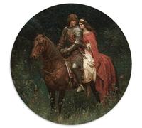 1000pcs (67.5x67.5cm) Caballeros y Princesas Montando a Caballo Rompecabezas De Bricolaje para Adultos Y Multitud De 14 Años En Adelante