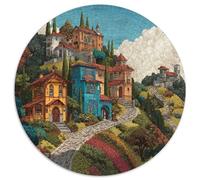 1000pcs (67.5x67.5cm) Un callejón sin Salida con Hermosos Casas Rompecabezas De Bricolaje para Adultos Y Multitud De 14 Años En Adelante