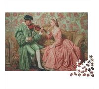 1000pcs (75x50cm) Adulto Músico del Siglo XVI Rompecabezas Mujeres Hombres Tablero De Madera Enclavamiento De Precisión Playing Violin for The Princesa