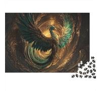 1000pcs (75x50cm) Adulto The Phoenix Rises from The Vortex of Fire Rompecabezas Mujeres Hombres Tablero De Madera Enclavamiento De Precisión