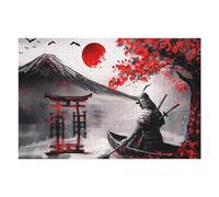 1000pcs(75x50cm) Rompecabezas para Adolescentes Abstract Samurai MT Fuji Oil Painting Style Rompecabezas para Adultos Juguetes Antiestrés Corte De Precisión Cumpleaños 1000pcs(75x50cm)