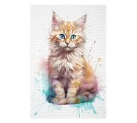 1000pcs(75x50cm) Rompecabezas para Adolescentes Baby Siberian Cat Kitten Rompecabezas para Adultos Juegos Divertidos Desafío Difícil Juego Desafiante Regalos 1000pcs(75x50cm)