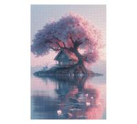 1000pcs(75x50cm) Rompecabezas para Adolescentes Cherry Blossom Island Retreat Rompecabezas para Adultos Juego Práctico Corte De Precisión para Cumpleaños, Navidad 1000pcs(75x50cm)