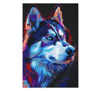 1000pcs(75x50cm) Rompecabezas para Adolescentes Colorful Husky Art Print-1 Rompecabezas para Adultos Juegos Familiares Desafío Difícil Oferta como Regalos para Toda La Familia 1000pcs(75x50cm)
