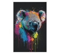 1000pcs(75x50cm) Rompecabezas para Adolescentes Colorful Koala Art Print Rompecabezas para Adultos Juguetes Antiestrés Carrera De Velocidad Manual Desafío Educativo 1000pcs(75x50cm)