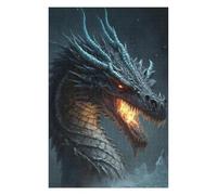1000pcs(75x50cm) Rompecabezas para Adolescentes Dragon Fire Breath Fantasy Artwork Rompecabezas para Adultos Juegos Relajantes Mejora La Memoria Cumpleaños 1000pcs(75x50cm)