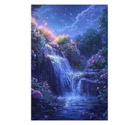 1000pcs(75x50cm) Rompecabezas para Adolescentes Enchanted Nightfall Waterfall Rompecabezas para Adultos Juguetes Antiestrés Regalos para Mujeres Cumpleaños 1000pcs(75x50cm)
