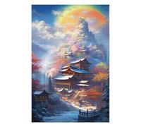 1000pcs(75x50cm) Rompecabezas para Adolescentes Fantasy Asian Temple Landscape Rompecabezas para Adultos: Análisis Práctico del Juego Y Lógica. Regalo De Cumpleaños, Regalos, 1000pcs(75x50cm)