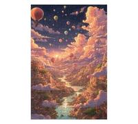 1000pcs(75x50cm) Rompecabezas para Adolescentes Fantasy Cloud City with Balloons Rompecabezas para Adultos Juego De Ingenio Análisis Y Lógica Regalos De Cumpleaños Y Únicos 1000pcs(75x50cm)
