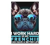 1000pcs(75x50cm) Rompecabezas para Adolescentes Funny French Bulldog Quote Rompecabezas para Adultos, Juguete, Decoración De Pared, Una Obra De Arte para Cumpleaños, Navidad 1000pcs(75x50cm)