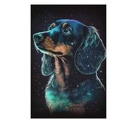 1000pcs(75x50cm) Rompecabezas para Adolescentes Galactic Dachshund Art Print -2 Rompecabezas para Adultos Juguetes DIY Arte De Pared Cumpleaños Y Navidad 1000pcs(75x50cm)