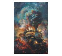 1000pcs(75x50cm) Rompecabezas para Adolescentes Galactic Steam Train Journey Rompecabezas para Adultos Juguetes Antiestrés Regalos para Mujeres Cumpleaños 1000pcs(75x50cm)